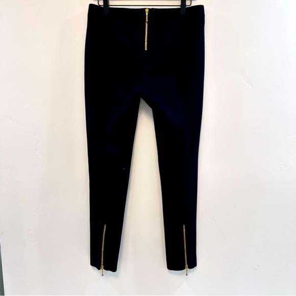 ERIN SNOW black skinny pant wool zipper ankles - Picture 3 of 6